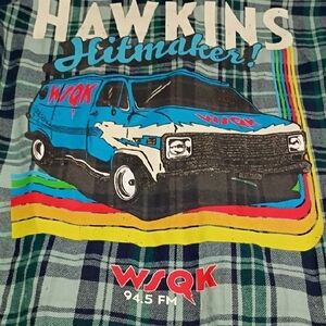 STRANGER THINGS Mens Button Down Shirt